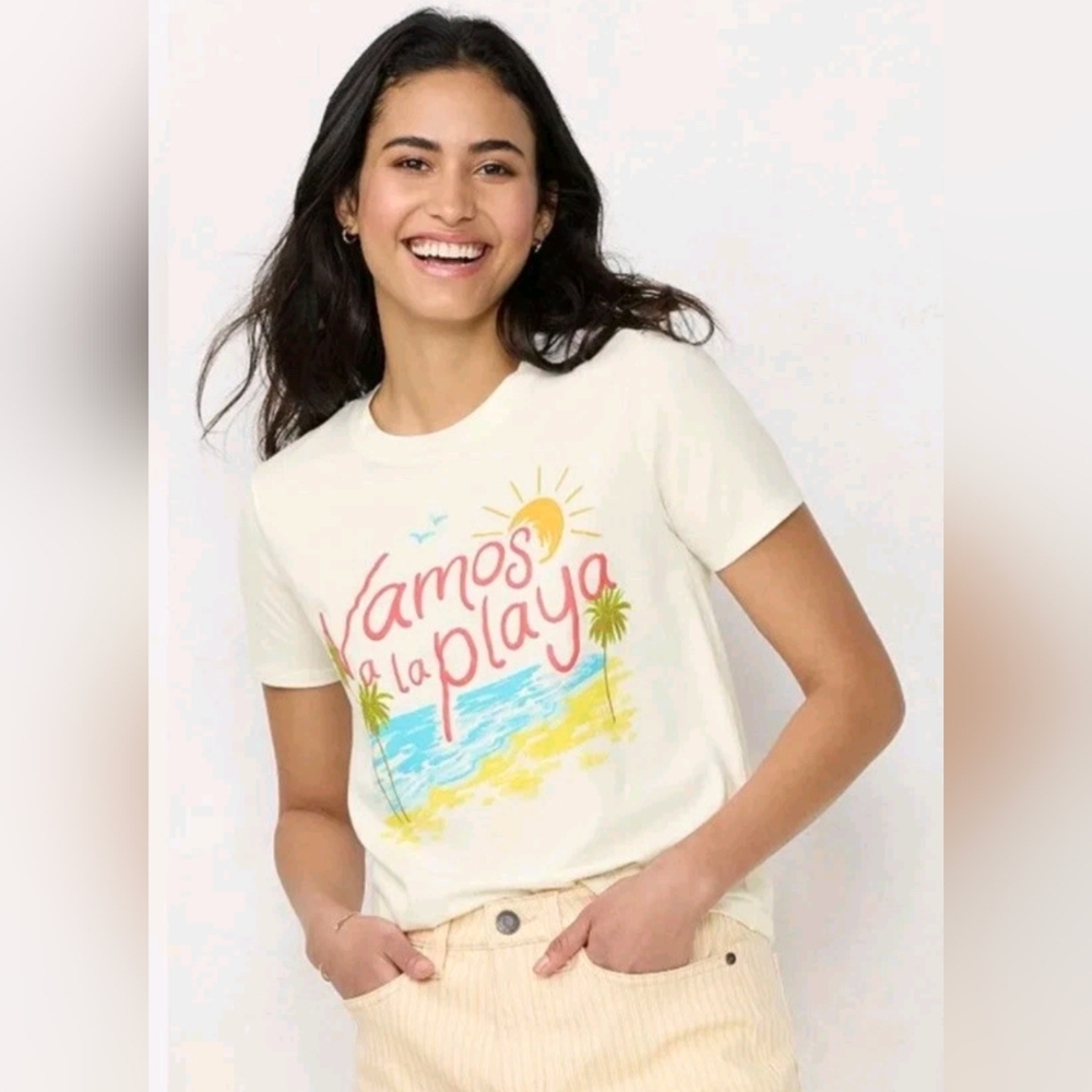 LC Lauren Conrad Vamos a la Playa Tee XS